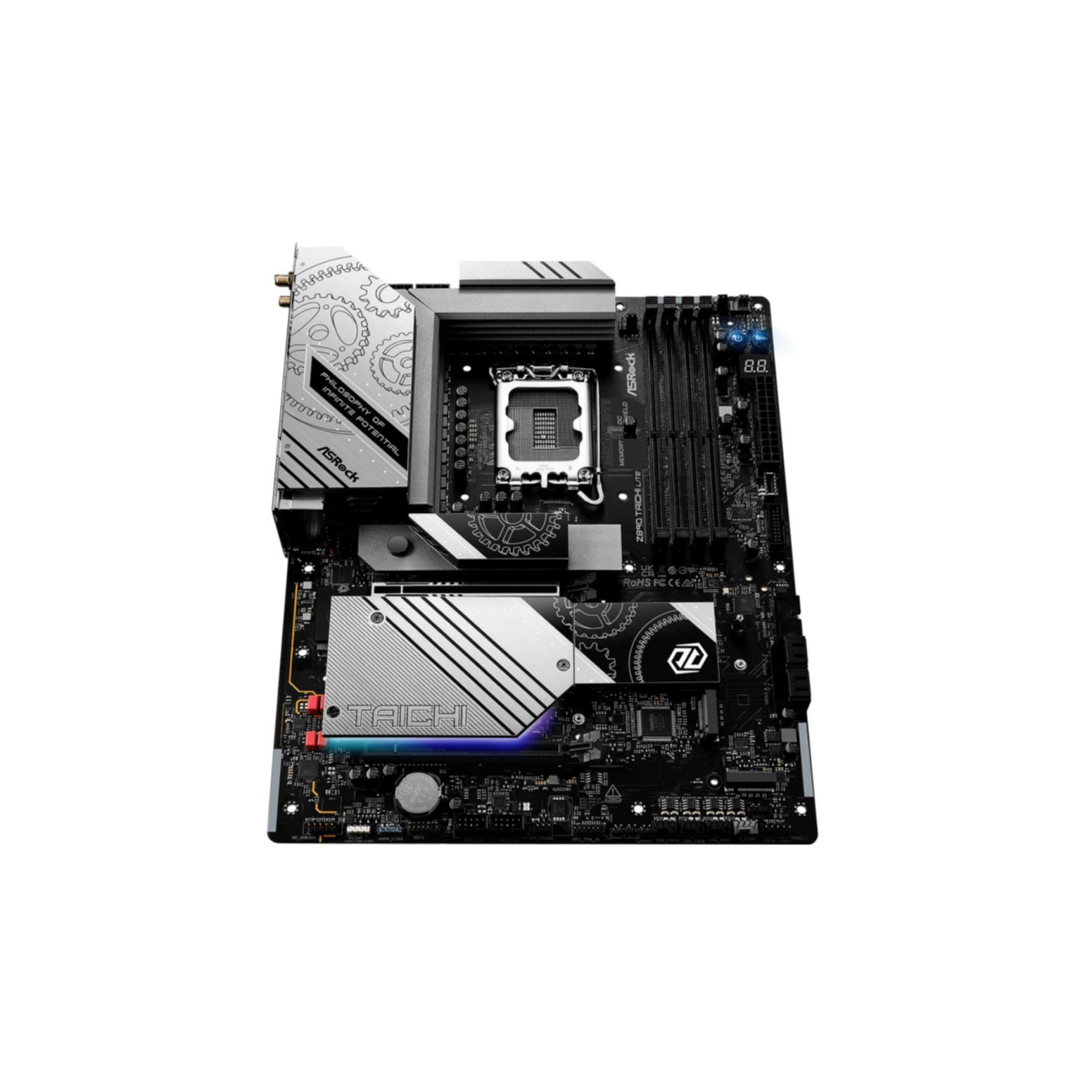 ASRock Z890 Taichi Lite - LGA1851 ATX Motherboard - DDR5 256GB, up to 9600MHz, Wi‑Fi 7, Dual 2.5/5GbE, Thunderbolt x2