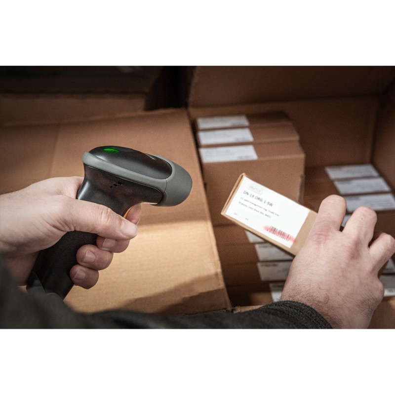 Buy DIGITUS Barcode Handscanner 1D 2D Bluetooth QR-Code grau - Characteristics (... in Cyprus, Nicosia, Limassol, Larnaka, Pafos