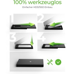 Buy ICY BOX IB-200T-C3 - 2.5" SATA SSD Enclosure, USB 3.2 Gen1, USB-C, Black in Cyprus, Nicosia, Limassol, Larnaka, Pafos