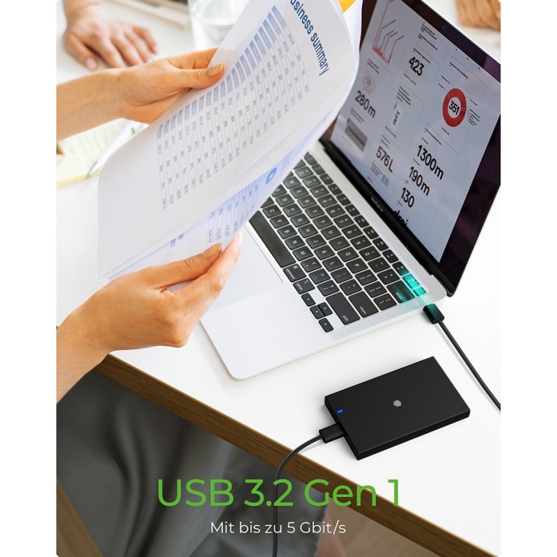 Buy ICY BOX IB-200T-C3 - 2.5" SATA SSD Enclosure, USB 3.2 Gen1, USB-C, Black in Cyprus, Nicosia, Limassol, Larnaka, Pafos