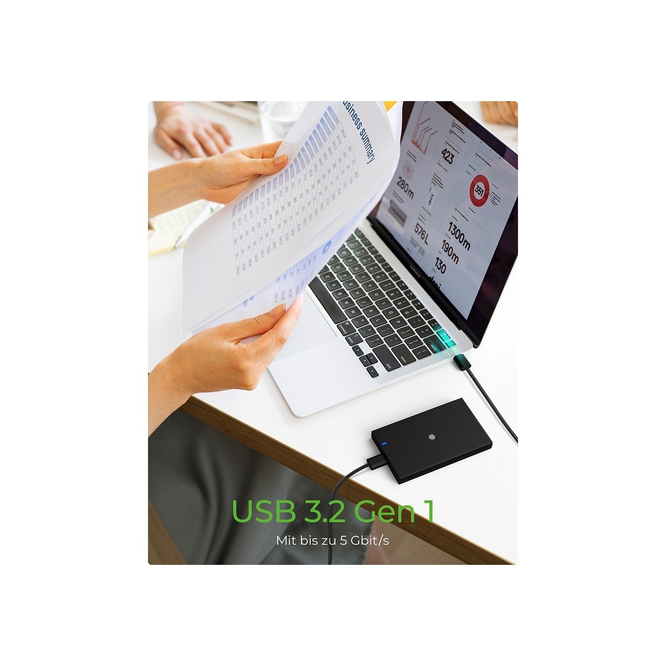 ICY BOX IB-200T-C3 - 2.5" SATA SSD Enclosure, USB 3.2 Gen1, USB-C, Black — Buy in Cyprus with Fast Delivery