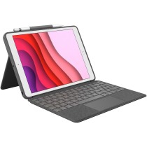 Logitech Combo Touch - iPad 7th Gen Graphite - (Graphite, Keyboard Case, Apple Pencil Slot) — Buy in Cyprus with Fast Delivery