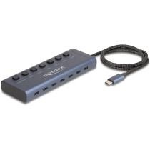 DELOCK USB 5 Gbps Hub with 7 USB-C Ports (6 Data, 1 Data + PD 20W) — Buy in Cyprus with Fast Delivery