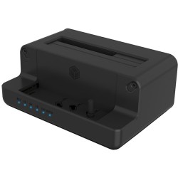 ICY BOX Cloner and Docking Station for M.2 NVMe SSD and 2.5/3.5" SATA HDD/SSD - IB-2914MSCL-C31 - Black Aluminum, USB-C
