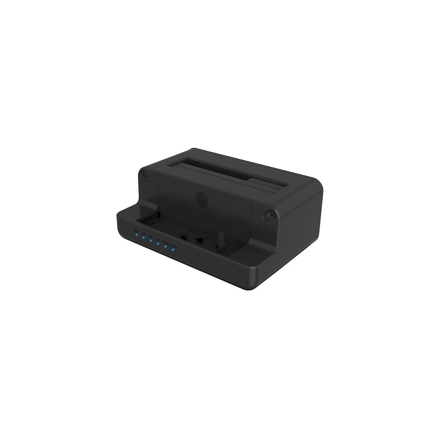 ICY BOX Cloner and Docking Station for M.2 NVMe SSD and 2.5/3.5" SATA HDD/SSD - IB-2914MSCL-C31 - Black Aluminum, USB-C