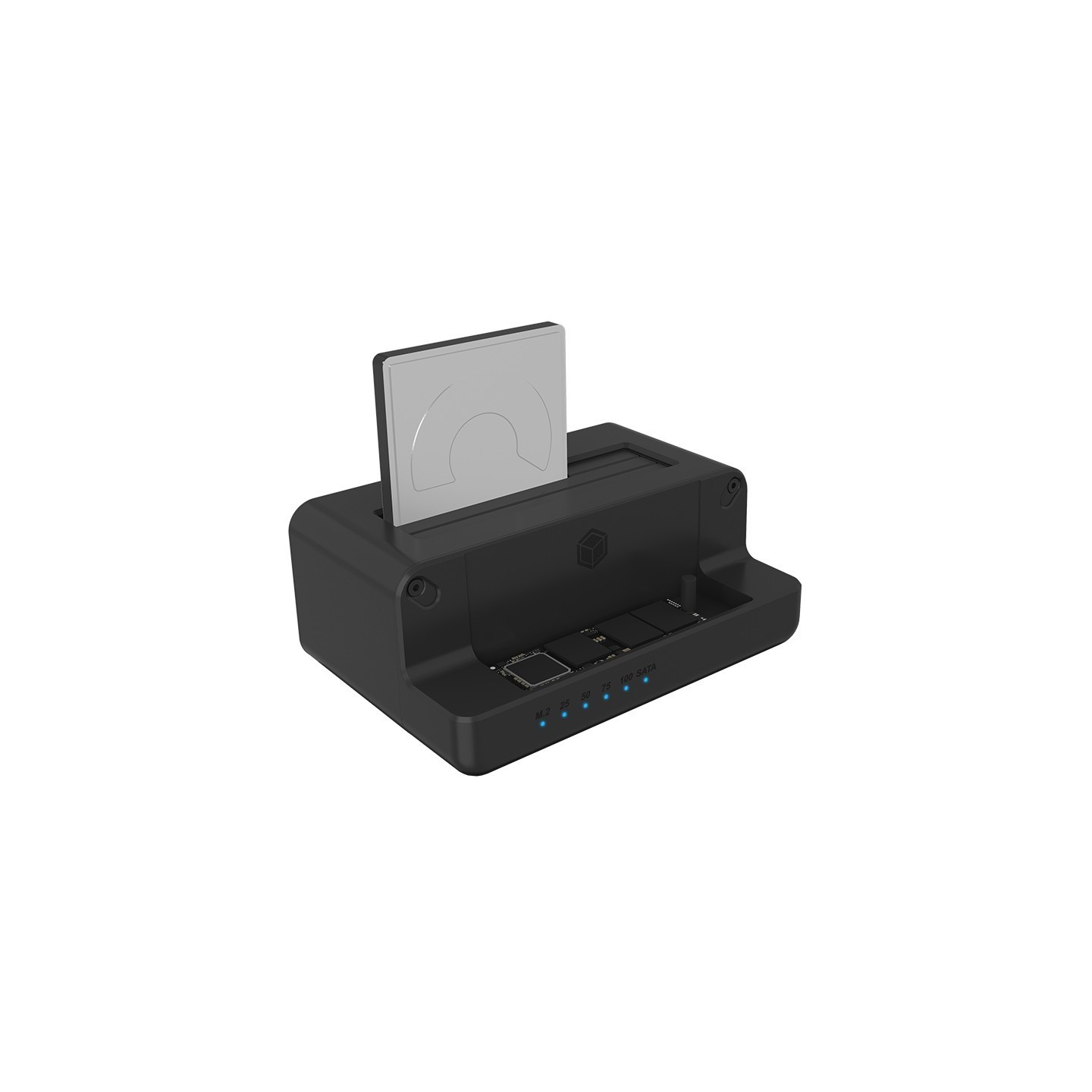 ICY BOX Cloner and Docking Station for M.2 NVMe SSD and 2.5/3.5" SATA HDD/SSD - IB-2914MSCL-C31 - Black Aluminum, USB-C