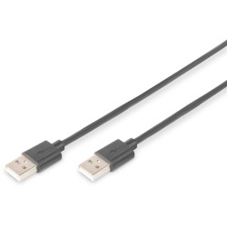 Buy DIGITUS USB 2.0 USB-A to USB-A Cable - 1.0 m - Black in Cyprus, Nicosia, Limassol, Larnaka, Pafos