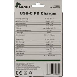 Buy Charger USB-C 65W Black INTER-TECH - PD-2065 - (Color: Black) in Cyprus, Nicosia, Limassol, Larnaka, Pafos