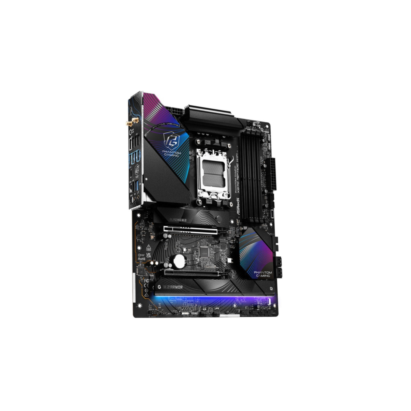 ASRock X870 Riptide WiFi - AM5 ATX Motherboard - DDR5, 256GB Max, Wi-Fi 7, 2.5GbE, USB4 — Buy in Cyprus with Fast Delivery