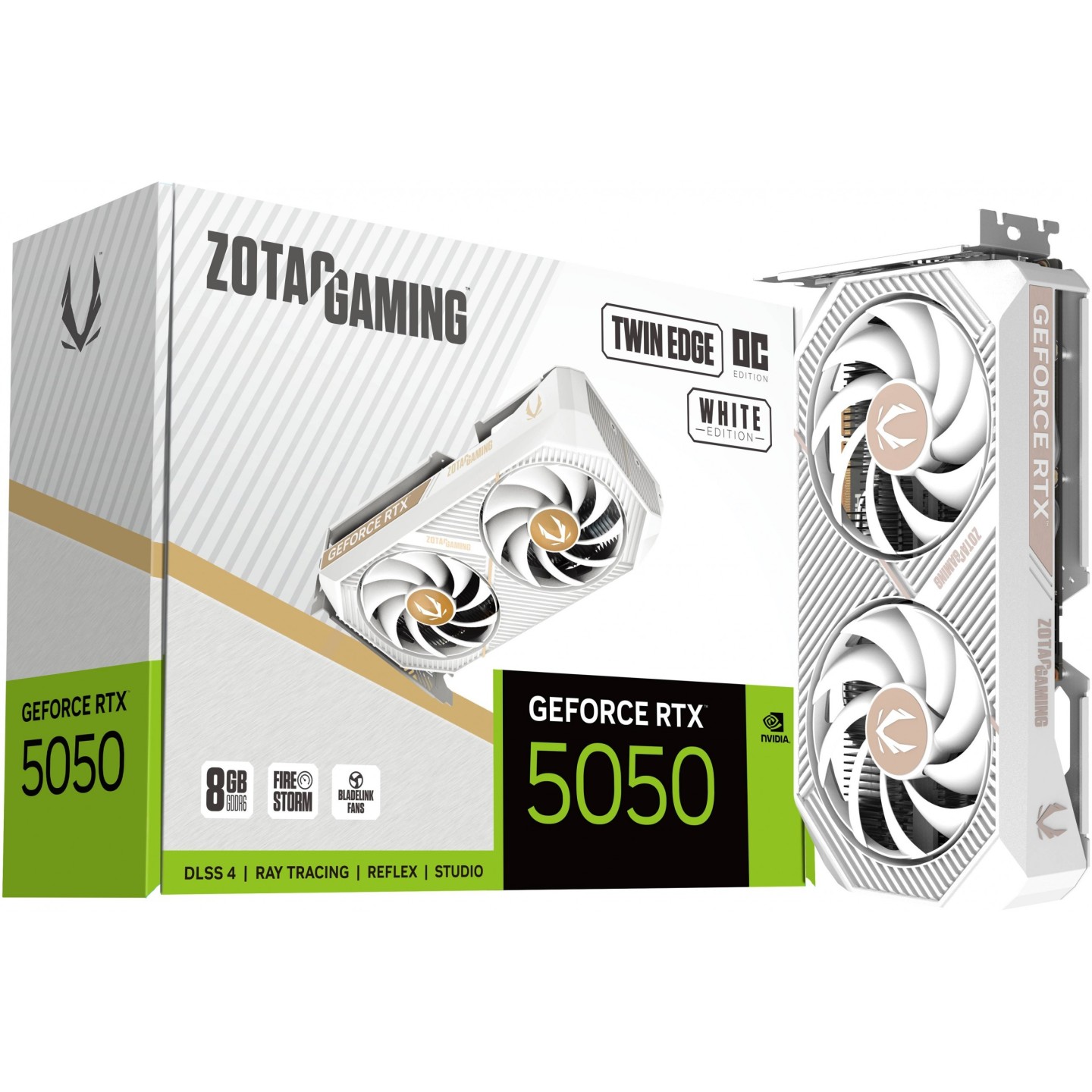 Zotac Gaming GeForce RTX 5050 Twin Edge OC 8GB GDDR6 White (Boxed) — Buy in Cyprus with Fast Delivery