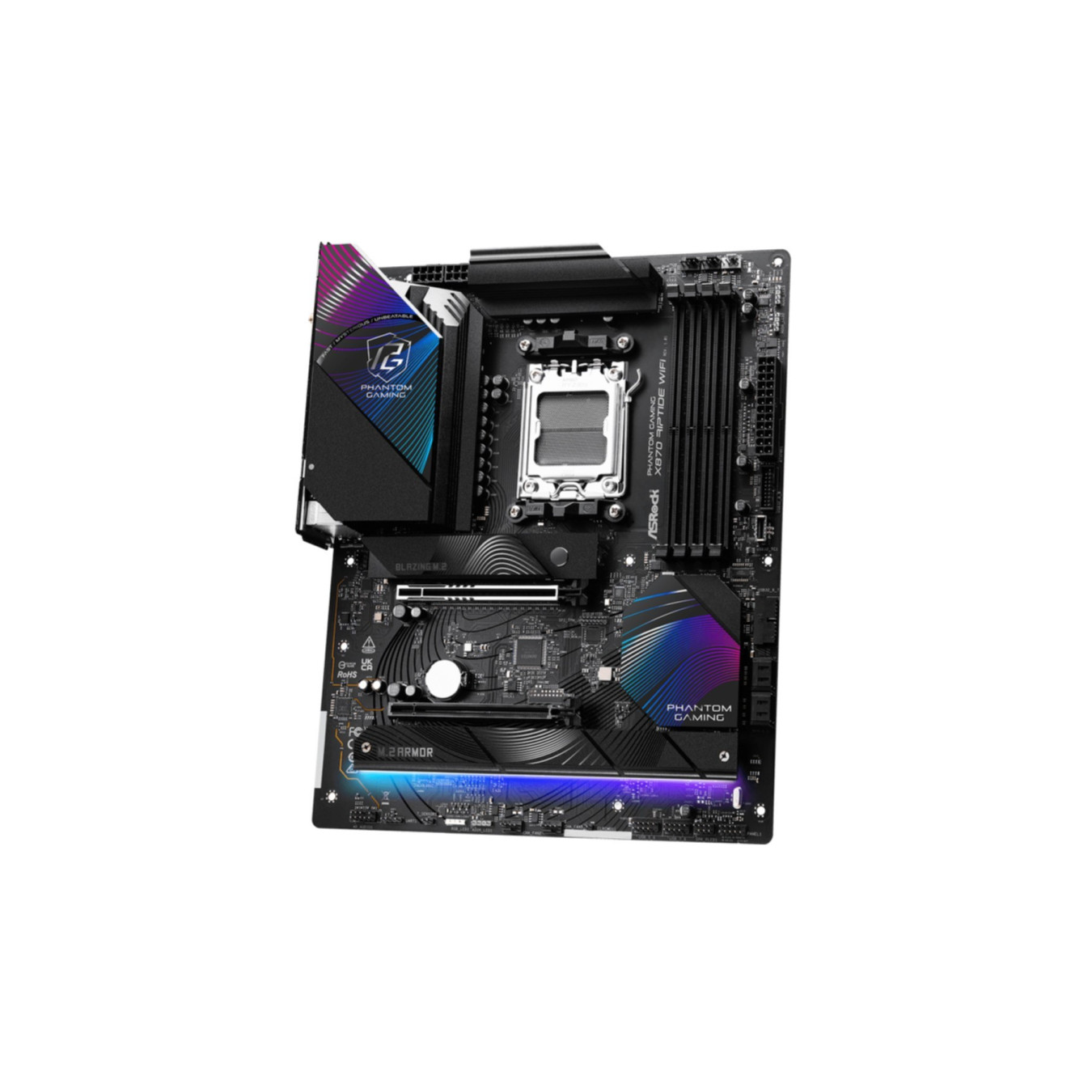 ASRock X870 Riptide WiFi - AM5 ATX Motherboard - DDR5, 256GB Max, Wi-Fi 7, 2.5GbE, USB4 — Buy in Cyprus with Fast Delivery