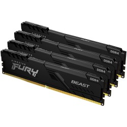 Buy KINGSTON 32GB 3200MHz DDR4 CL16 DIMM Kit 4x8GB FURY Beast Black - DDR4-3200 ... in Cyprus, Nicosia, Limassol, Larnaka, Pafos