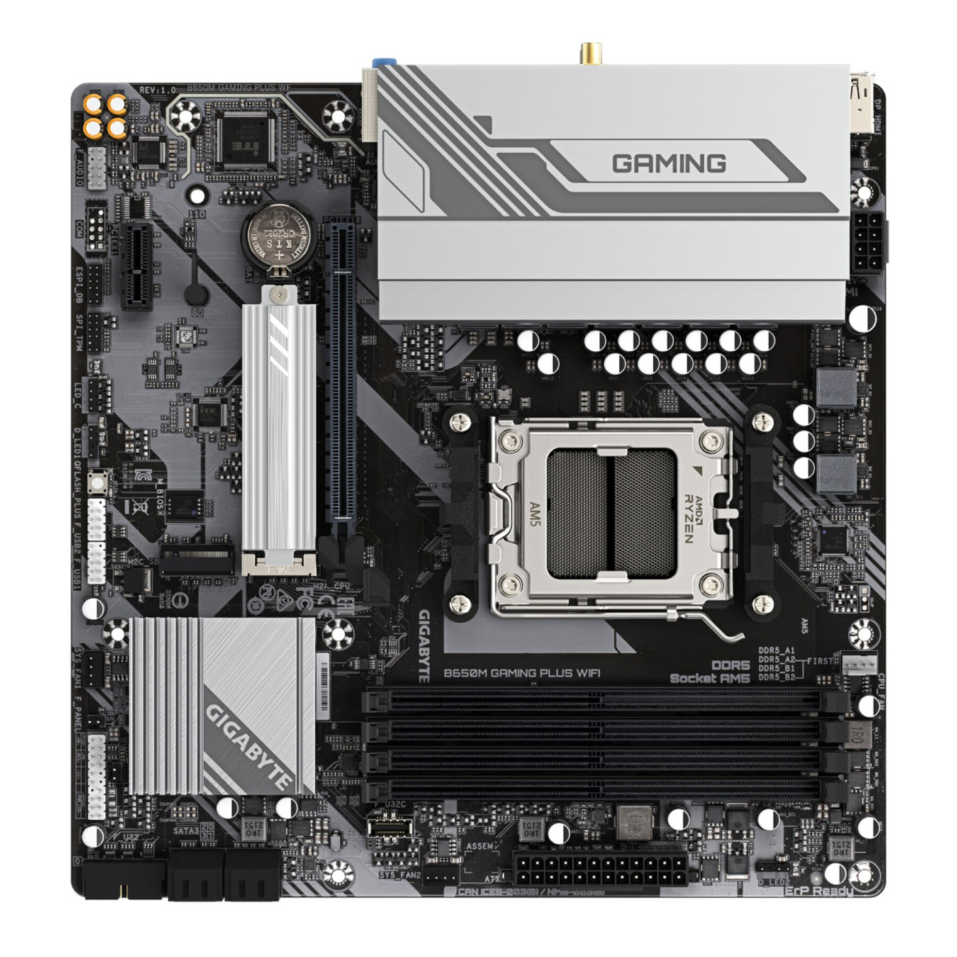 GIGABYTE GA-B650M GAMING PLUS WF - AM5 Micro-ATX DDR5 Motherboard, 4x DIMM, 256GB Max — Buy in Cyprus with Fast Delivery