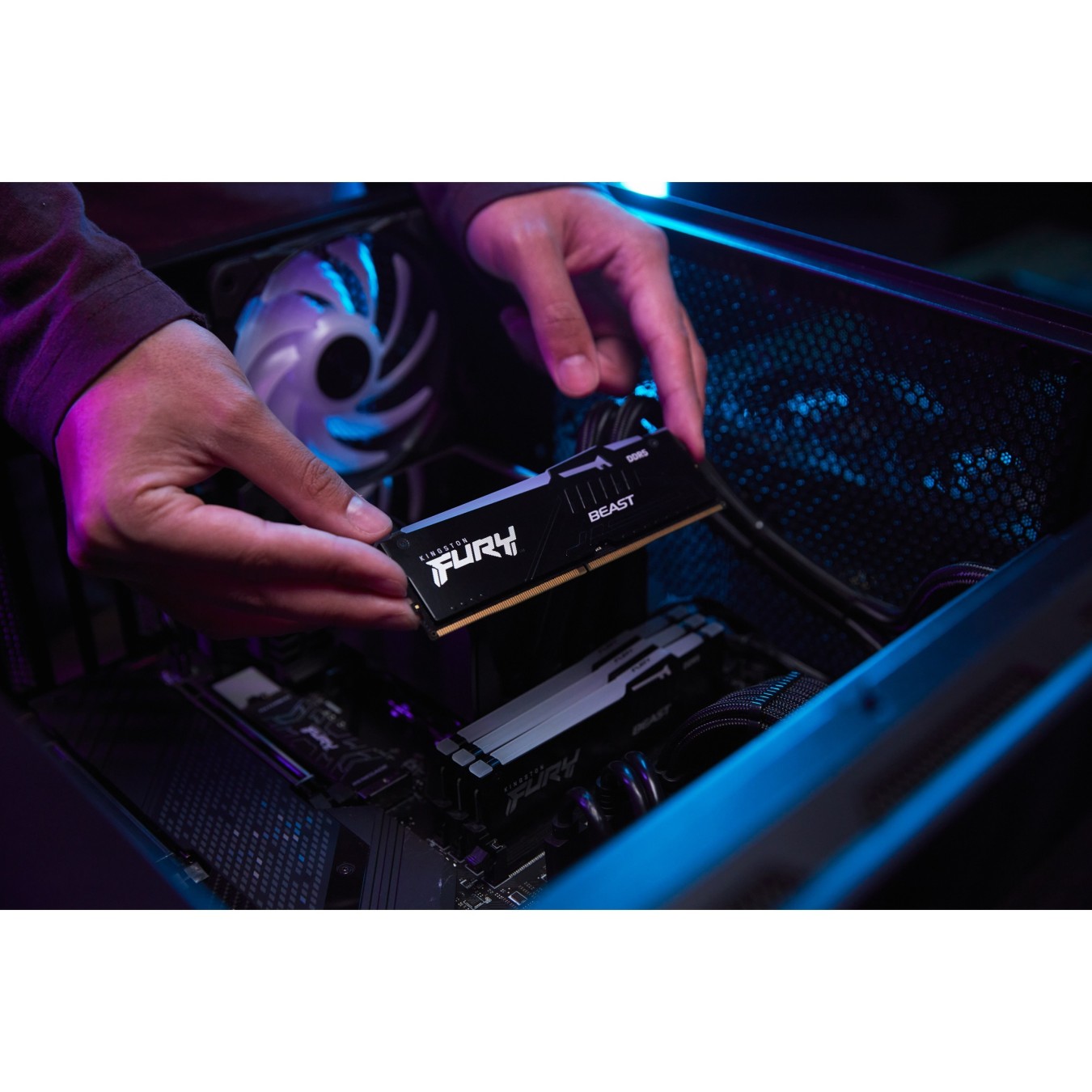 Kingston 32GB 5200MHz DDR5 CL40 DIMM Kit of 2 FURY Beast RGB — Buy in Cyprus with Fast Delivery