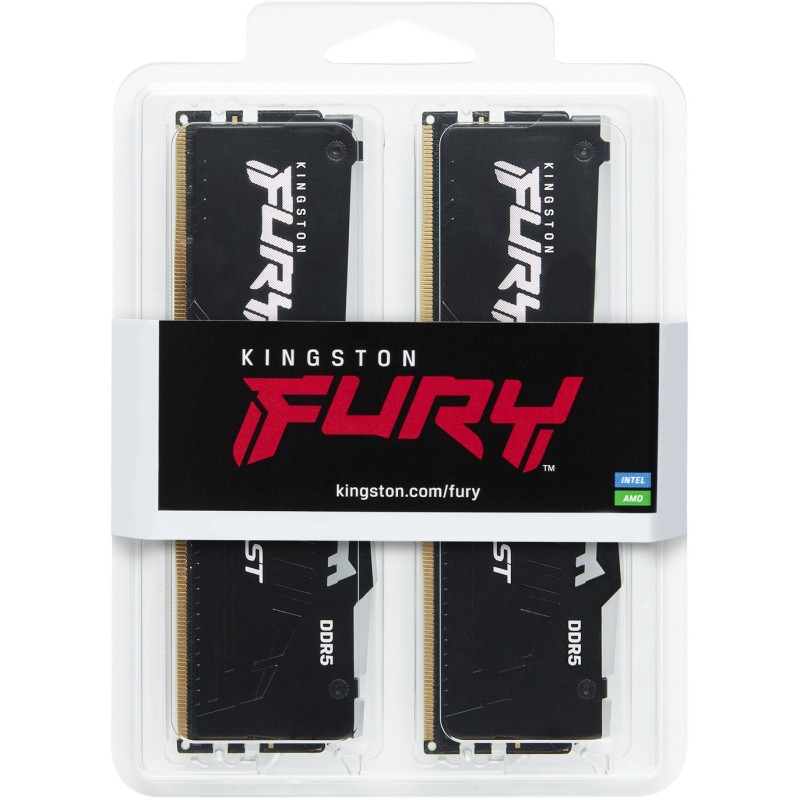 Buy Kingston 32GB 5200MHz DDR5 CL40 DIMM Kit of 2 FURY Beast RGB in Cyprus, Nicosia, Limassol, Larnaka, Pafos