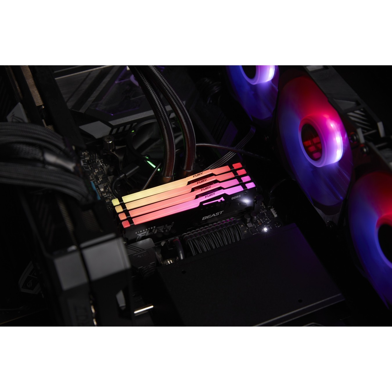 Kingston 32GB 5200MHz DDR5 CL40 DIMM Kit of 2 FURY Beast RGB — Buy in Cyprus with Fast Delivery