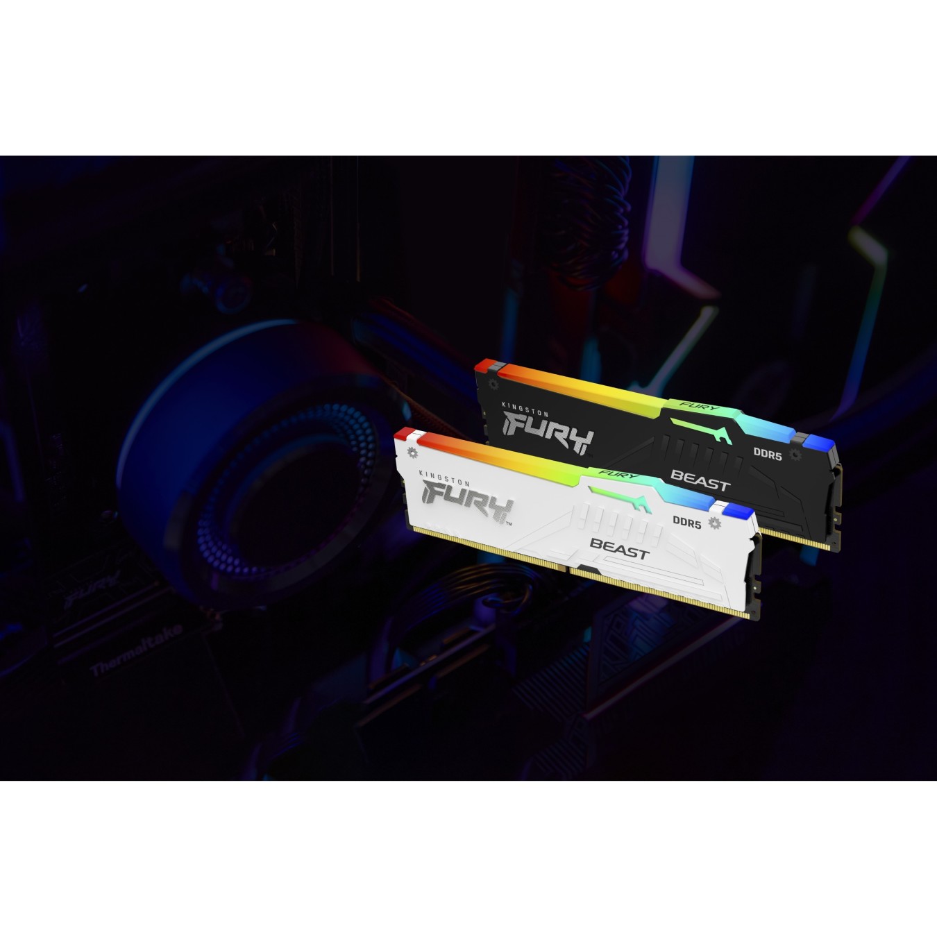 Kingston 32GB 5200MHz DDR5 CL40 DIMM Kit of 2 FURY Beast RGB — Buy in Cyprus with Fast Delivery