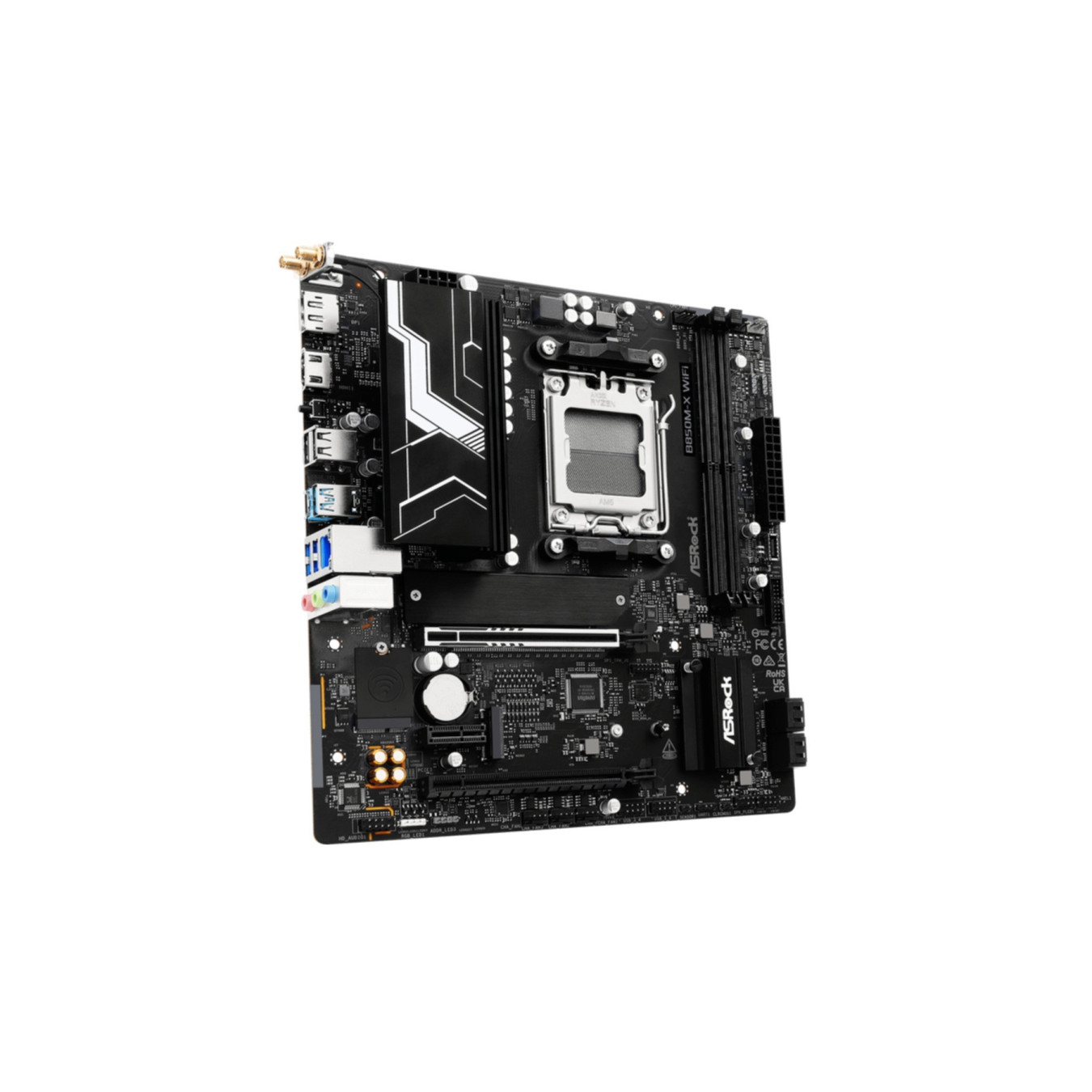 ASRock B850M-X WiFi R2.0 - AM5 Micro-ATX Motherboard, AMD B850, up to 128GB RAM — Buy in Cyprus with Fast Delivery