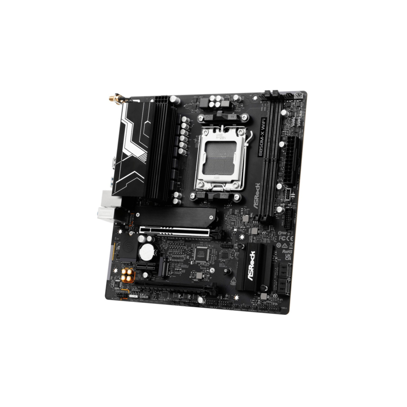 ASRock B850M-X WiFi R2.0 - AM5 Micro-ATX Motherboard, AMD B850, up to 128GB RAM — Buy in Cyprus with Fast Delivery