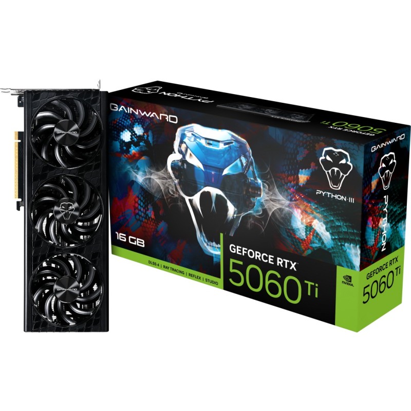 Buy RTX 5060 Ti 16GB Gainward Phyton III OC GDDR7 3 Fan - Box in Cyprus, Nicosia, Limassol, Larnaka, Pafos