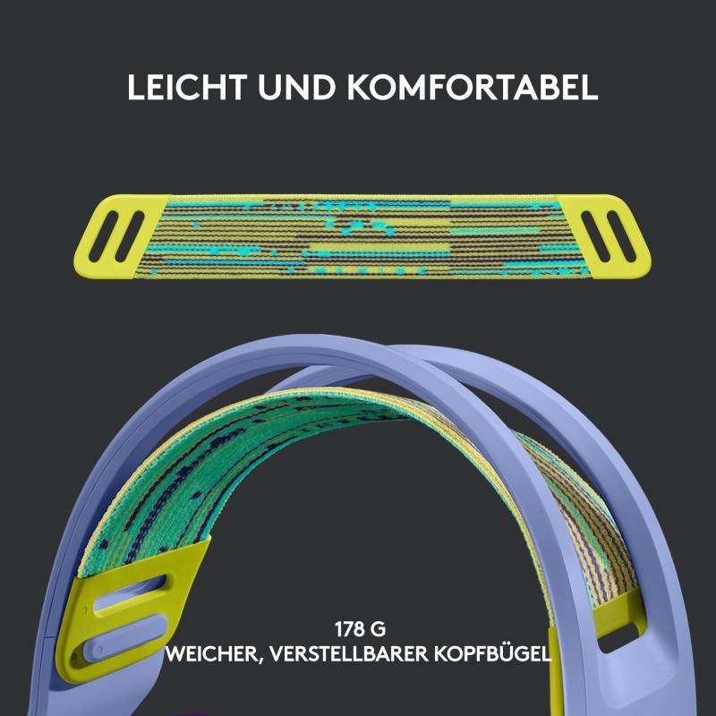 Buy Logitech Headset G733 - G733 - Lilac Wireless Gaming Headset, 2.4 GHz, DTS H... in Cyprus, Nicosia, Limassol, Larnaka, Pafos