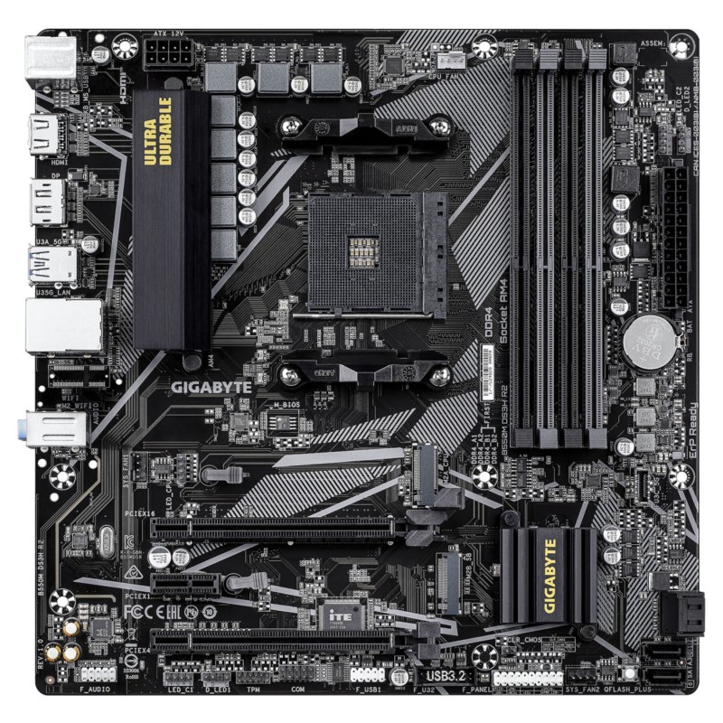 GIGABYTE B550M-DS3H R2.0 B550 Micro-ATX AM4 DDR4 Motherboard (Boxed) — Buy in Cyprus with Fast Delivery