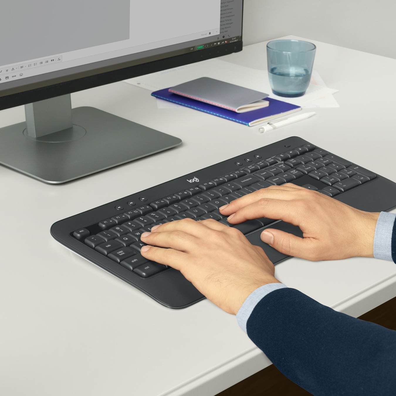 Logitech MK540 - MK540 - RF Wireless AZERTY Belgium Black/White — Buy in Cyprus with Fast Delivery