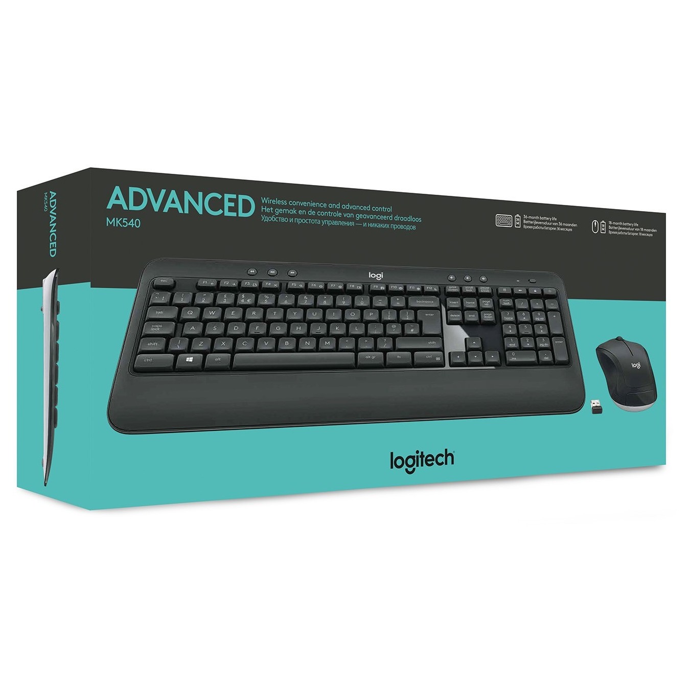 Logitech MK540 - MK540 - RF Wireless AZERTY Belgium Black/White — Buy in Cyprus with Fast Delivery