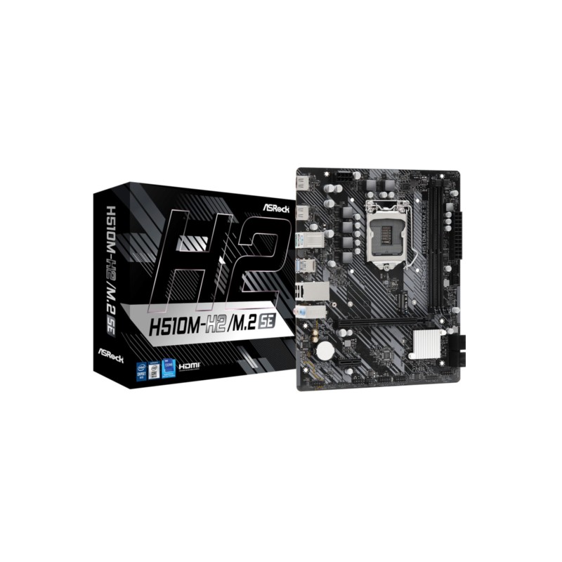 ASRock H510M-H2/M.2 SE LGA1200 Micro-ATX Motherboard - 64GB DDR4 (Boxed) — Buy in Cyprus with Fast Delivery
