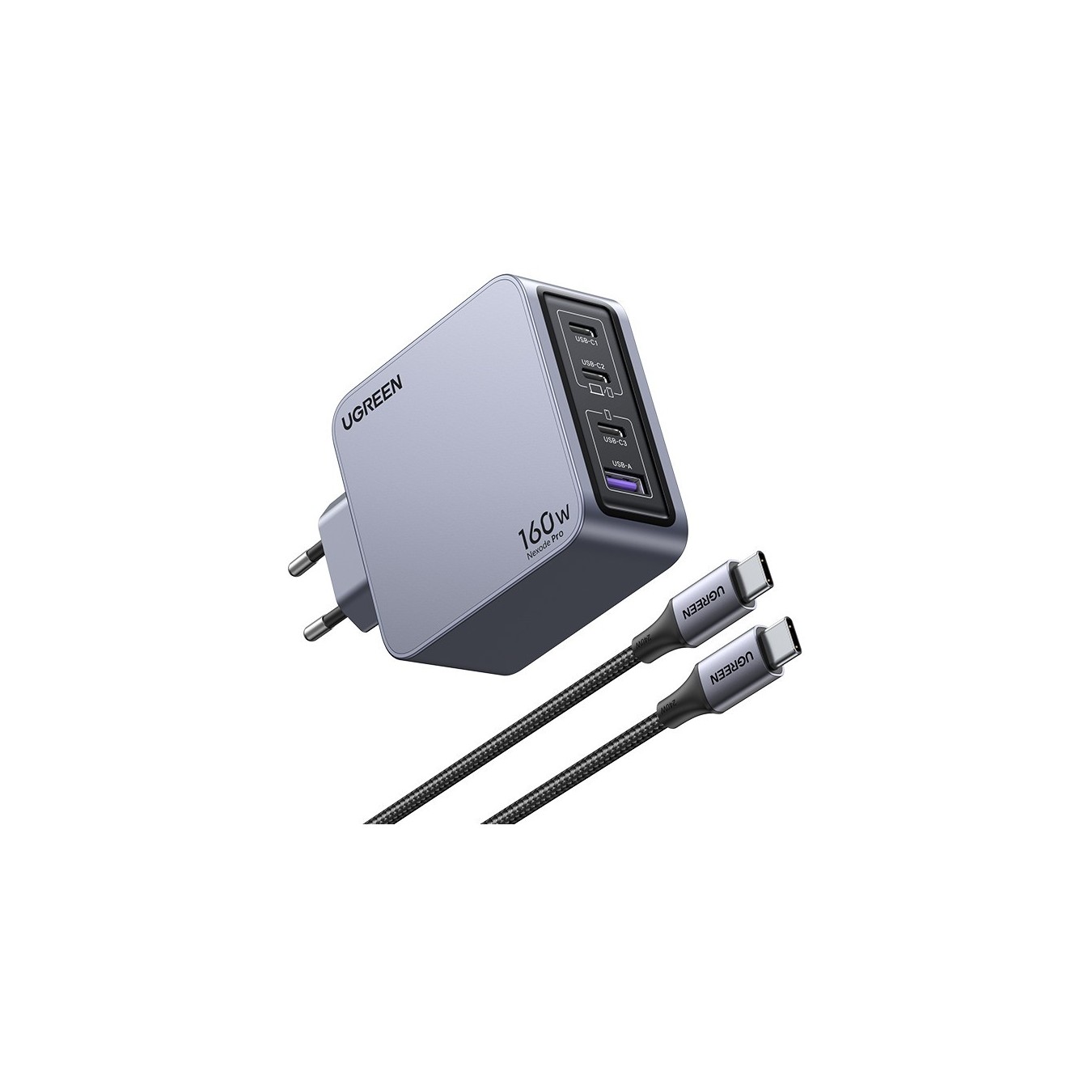 UGREEN Nexode Pro 160W GaN Charger with USB-C Cable - Characteristics — Buy in Cyprus with Fast Delivery