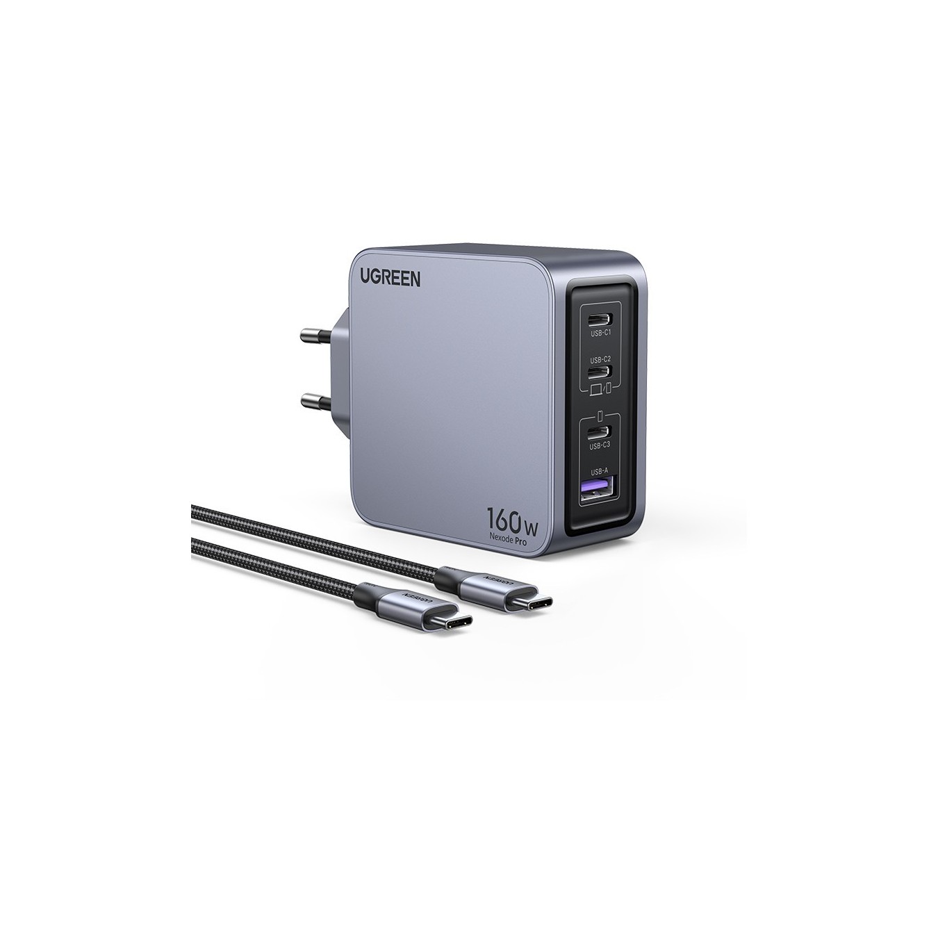 UGREEN Nexode Pro 160W GaN Charger with USB-C Cable - Characteristics — Buy in Cyprus with Fast Delivery