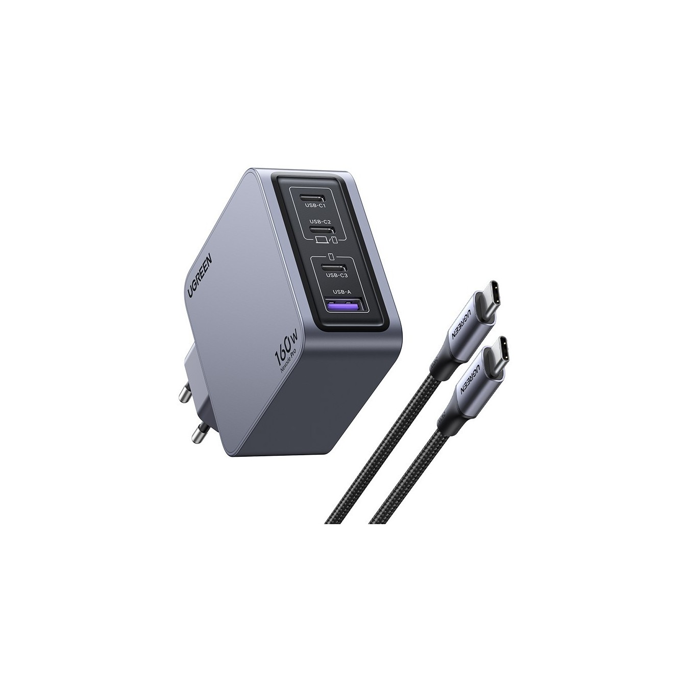 UGREEN Nexode Pro 160W GaN Charger with USB-C Cable - Characteristics — Buy in Cyprus with Fast Delivery
