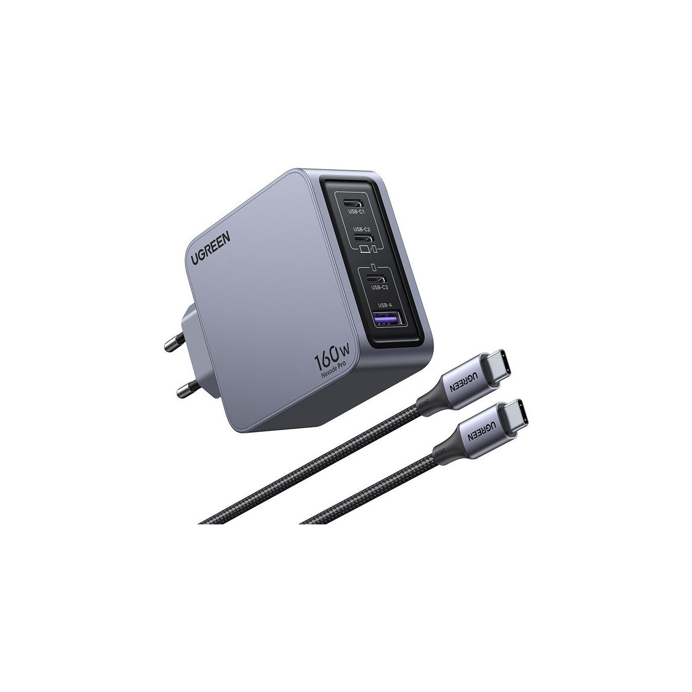 UGREEN Nexode Pro 160W GaN Charger with USB-C Cable - Characteristics — Buy in Cyprus with Fast Delivery