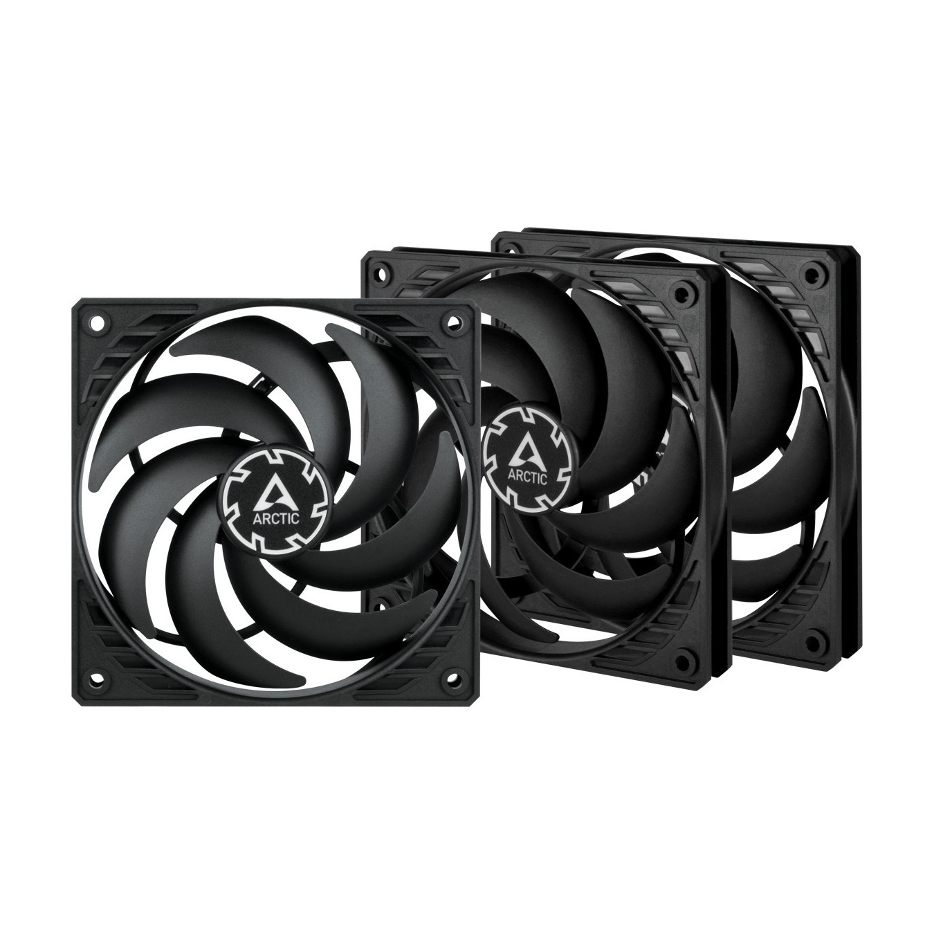 K ARCTIC Kühler P12 SLIM PWM PST 3pcs Value Pack - P12 SLIM PWM PST - 120mm slim fans, 3x PWM