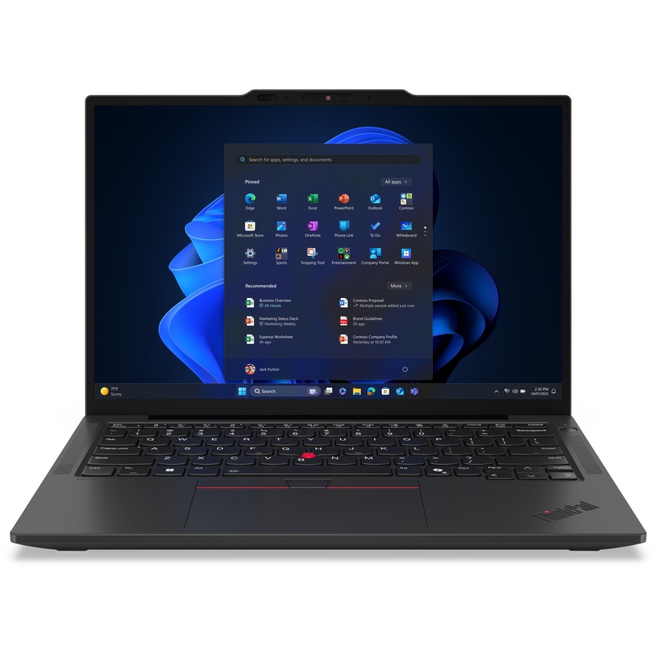 Lenovo ThinkPad X13 G6 - 255U - Black, 32 GB LPDDR5x-SDRAM, 1 TB PCIe SSD, 13.3" WUXGA IPS, Intel Core Ultra 7, Windows 11 Pro