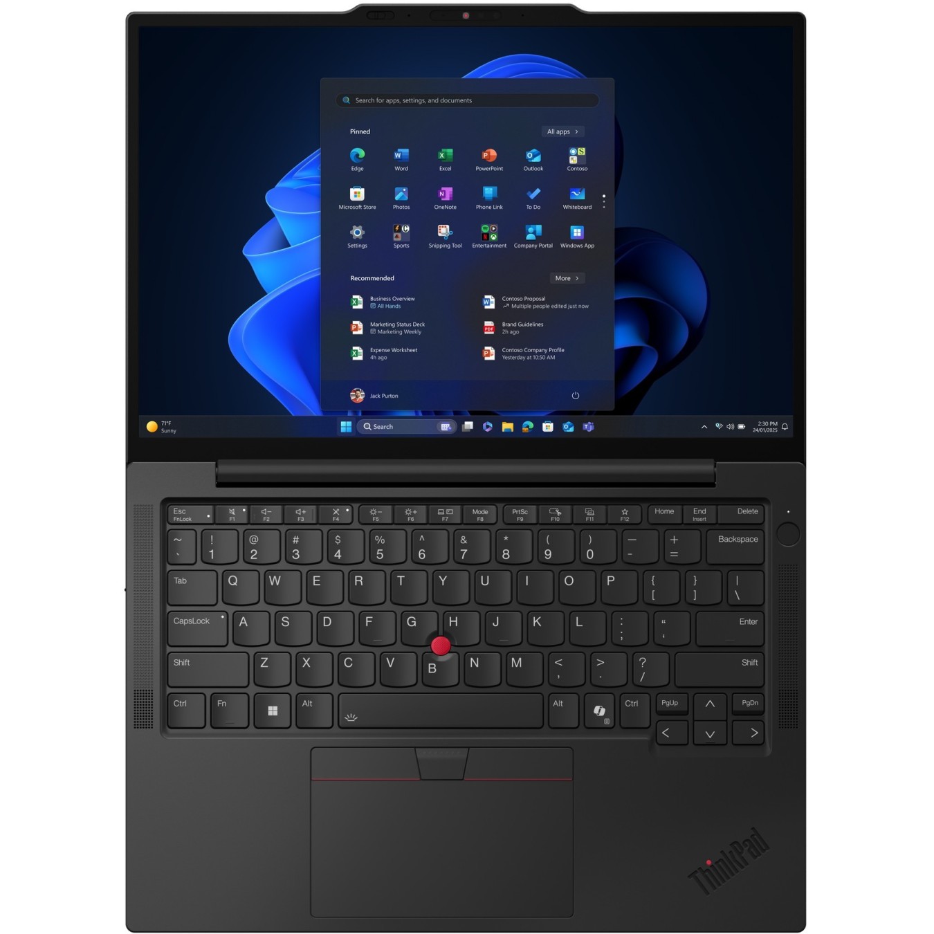 Lenovo ThinkPad X13 G6 - 255U - Black, 32 GB LPDDR5x-SDRAM, 1 TB PCIe SSD, 13.3" WUXGA IPS, Intel Core Ultra 7, Windows 11 Pro