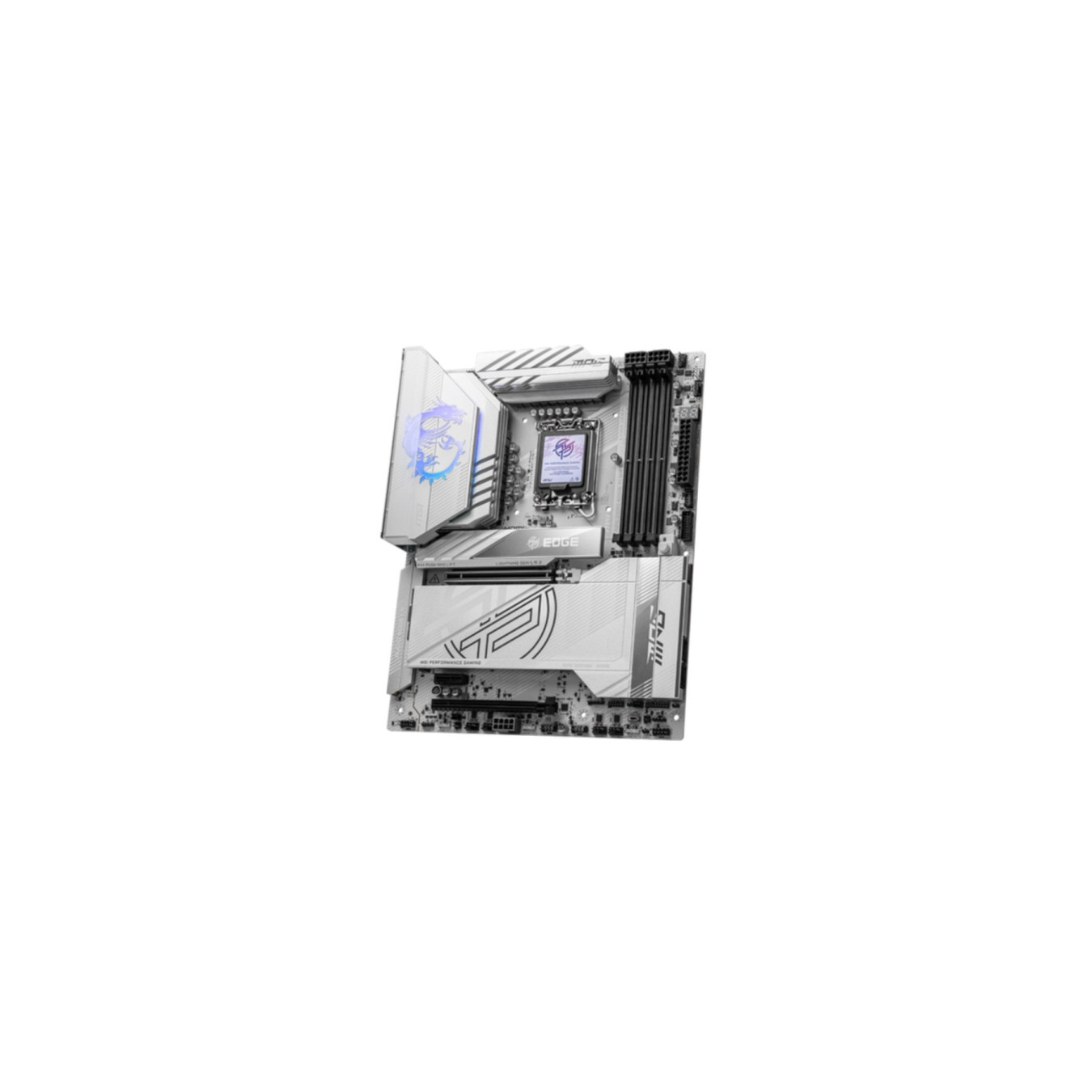 MSI MPG Z890 EDGE TI WIFI - LGA1851 - Silver-White ATX, Wi‑Fi 7, 5G LAN, Thunderbolt 4, PCIe 5.0, 256GB RAM Support