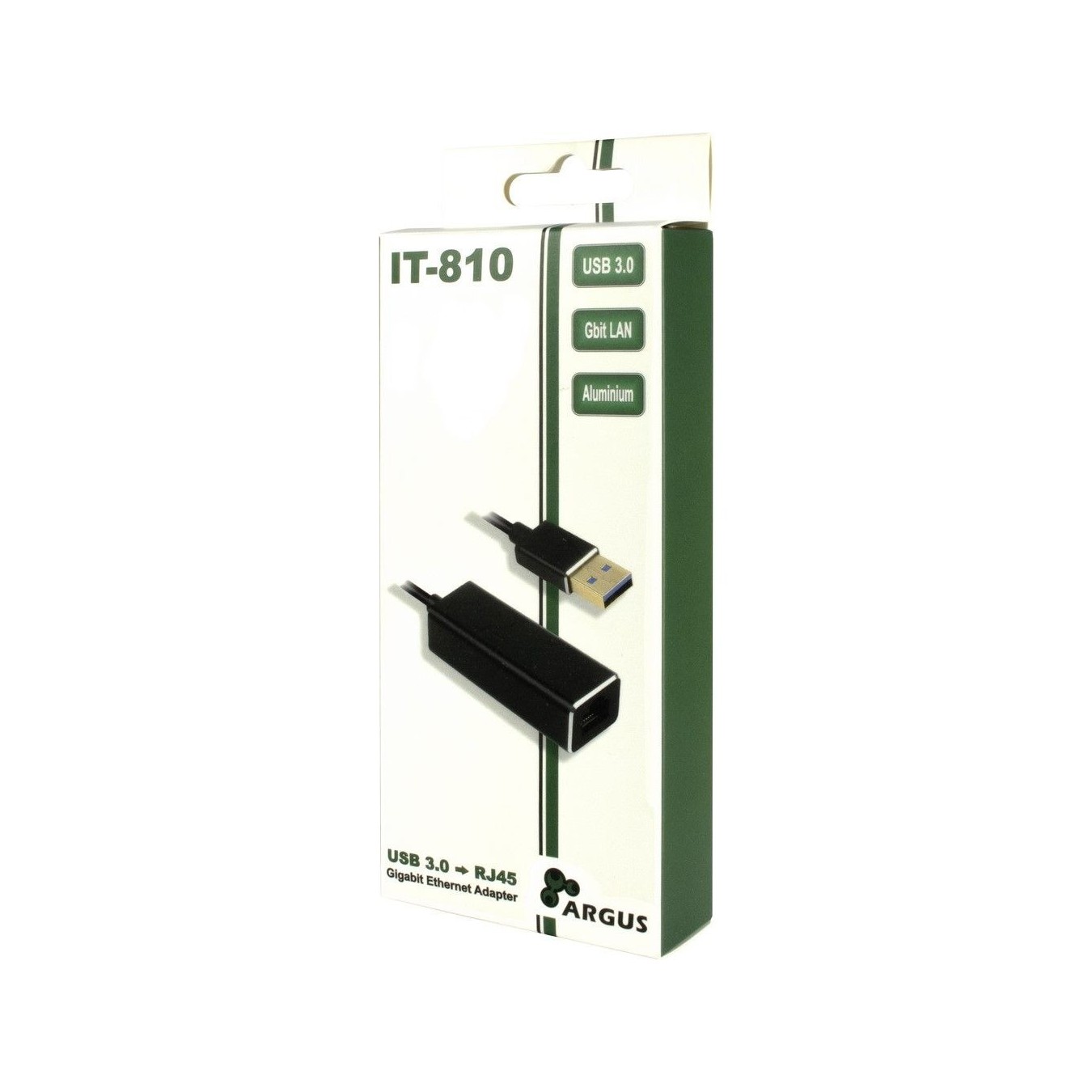 Adapter USB 3.0 to RJ45 Gigabit LAN - IT-810 - (Black) — Buy in Cyprus with Fast Delivery