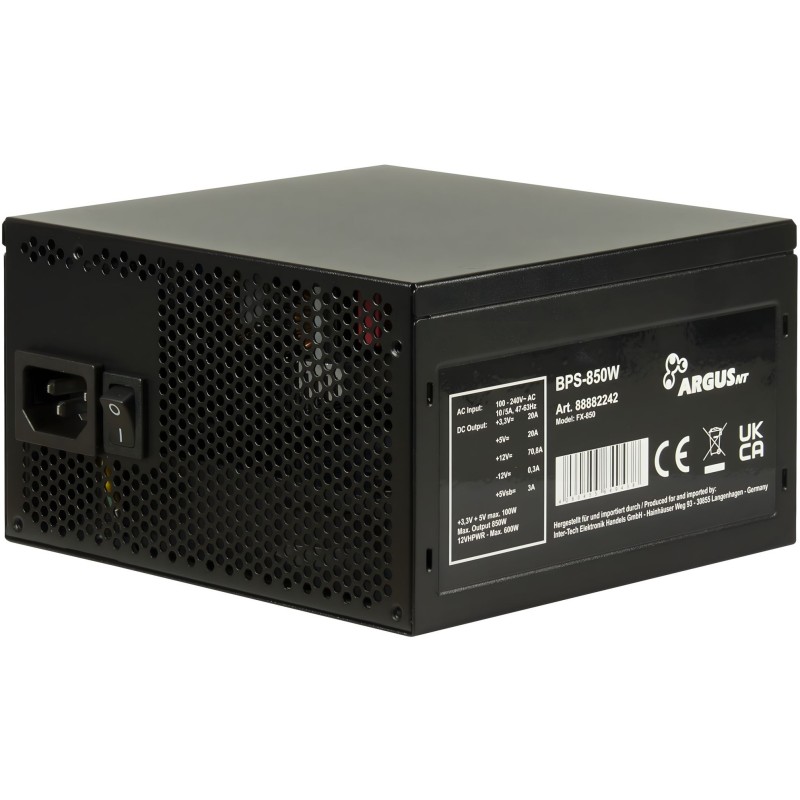 Inter-Tech Argus BPS-850 850W 80 Plus Bronze ATX 3.1 PSU (Boxed) — Buy in Cyprus with Fast Delivery