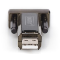 DIGITUS Adapter USB2.0 A - to seriell D-Sub9 St St + 0.8m Kab retail - Black — Buy in Cyprus with Fast Delivery