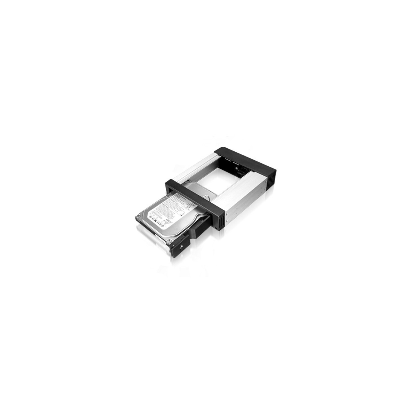 ICY BOX IB-158SK-B Carrier Panel 5.25 to 3.5 SATA/SAS, Trayless EasySwap, Black Aluminium — Buy in Cyprus with Fast Delivery