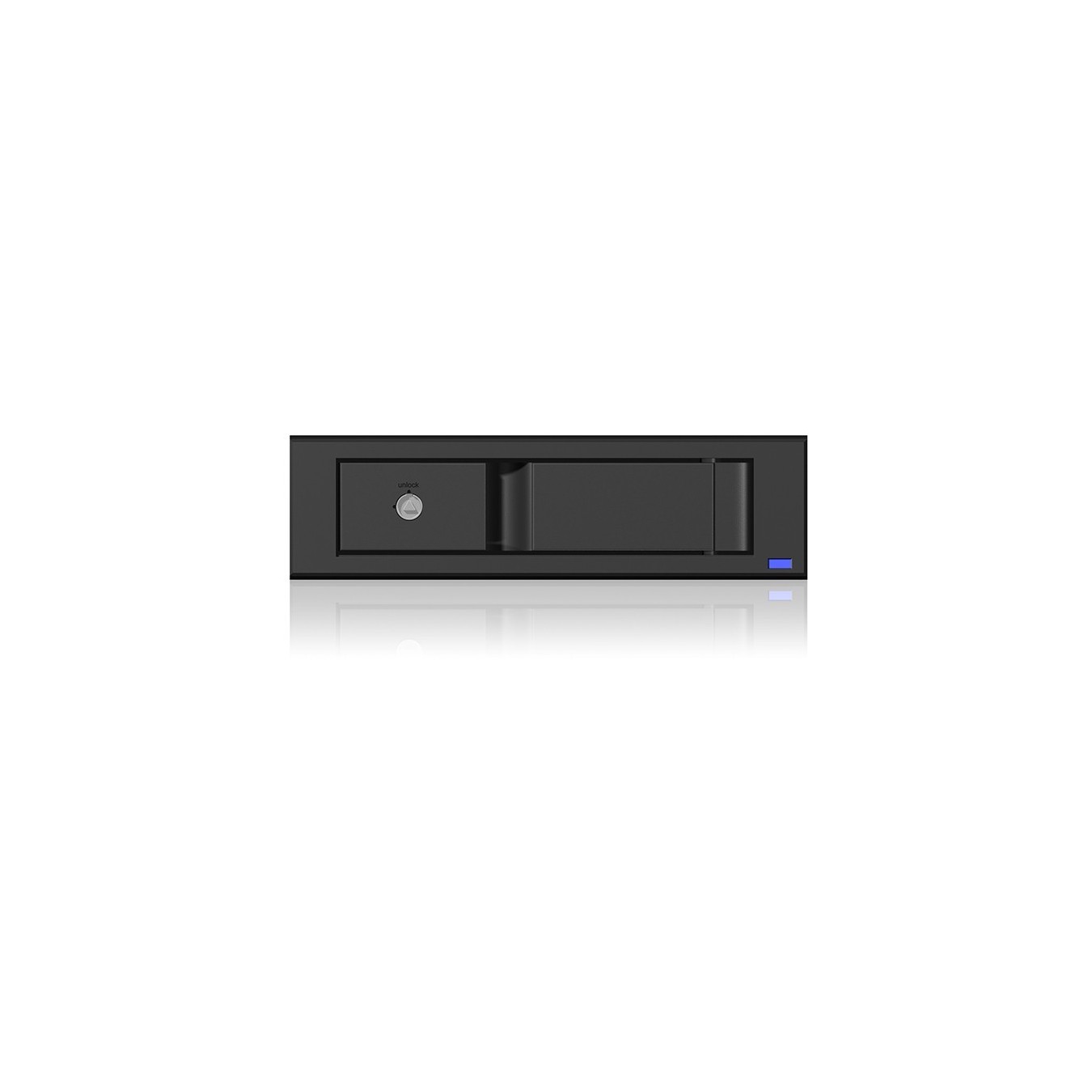 ICY BOX IB-158SK-B Carrier Panel 5.25 to 3.5 SATA/SAS, Trayless EasySwap, Black Aluminium — Buy in Cyprus with Fast Delivery
