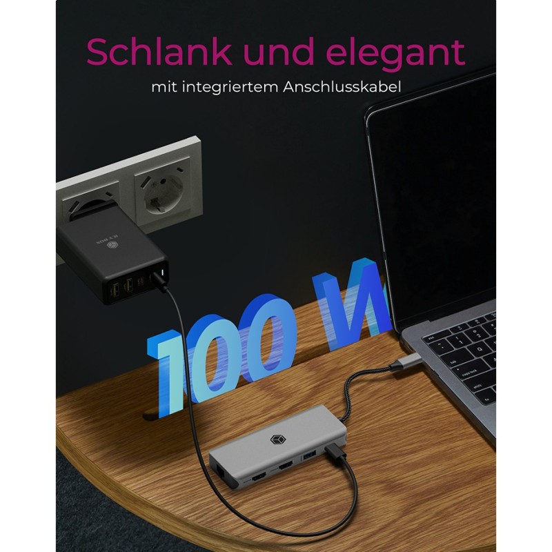 Buy ICY BOX IB-DK4012-CPD USB-C 9-in-1 PD 100W Docking Station - IB-DK4012-CPD -... in Cyprus, Nicosia, Limassol, Larnaka, Pafos