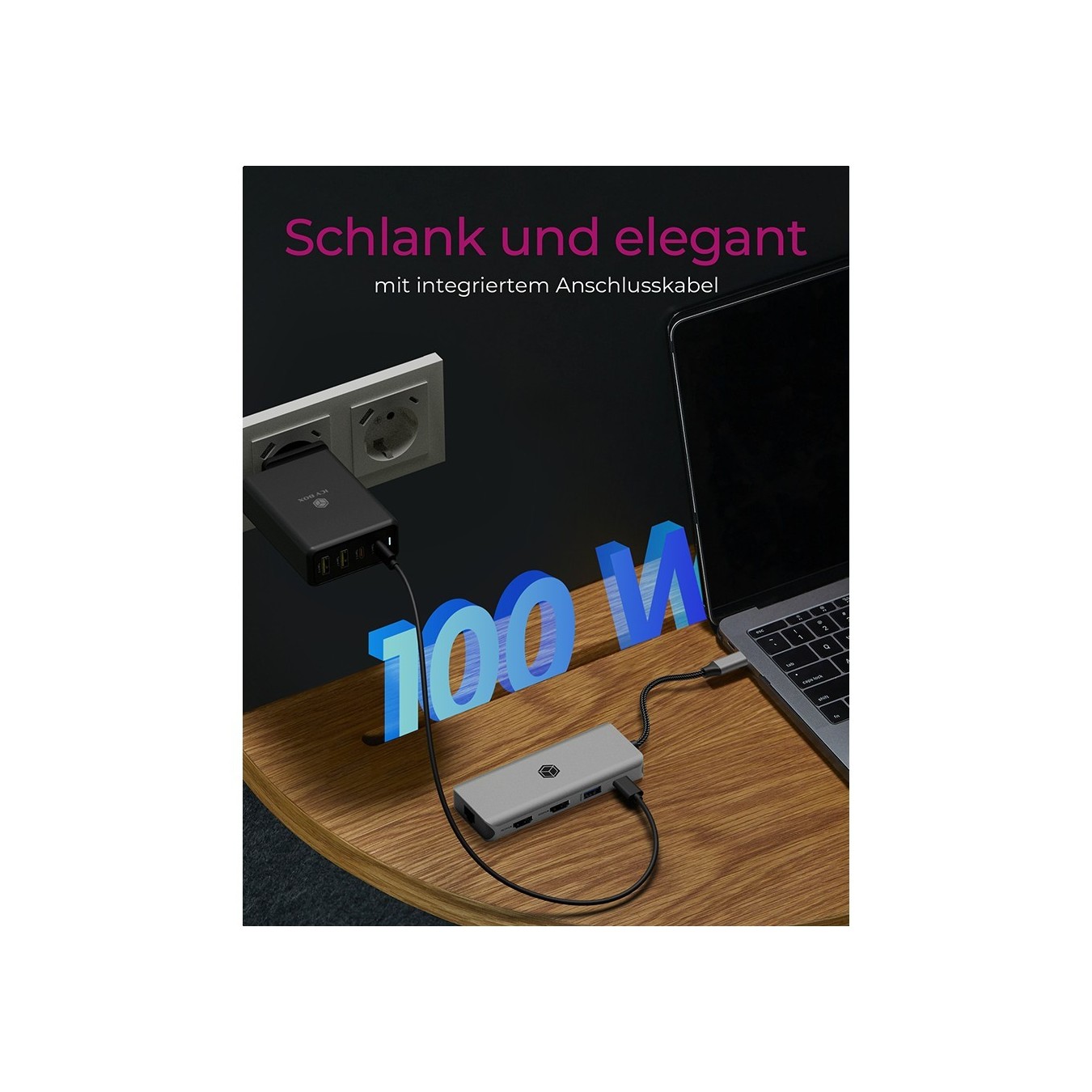 ICY BOX IB-DK4012-CPD USB-C 9-in-1 100W PD Docking Station — Armenius Store Cyprus