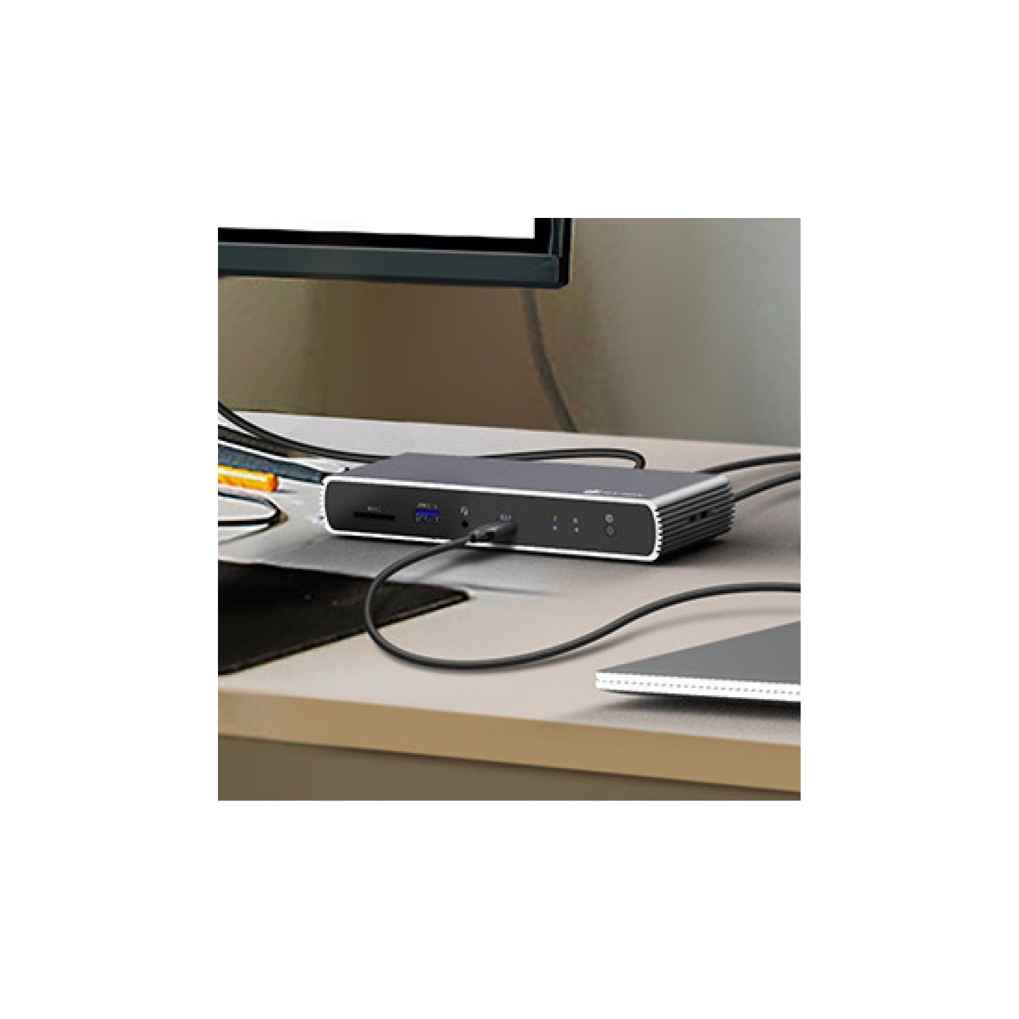 ICY BOX IB-DK4012-CPD USB-C 9-in-1 PD 100W Docking Station - IB-DK4012-CPD - Anthracite/Black