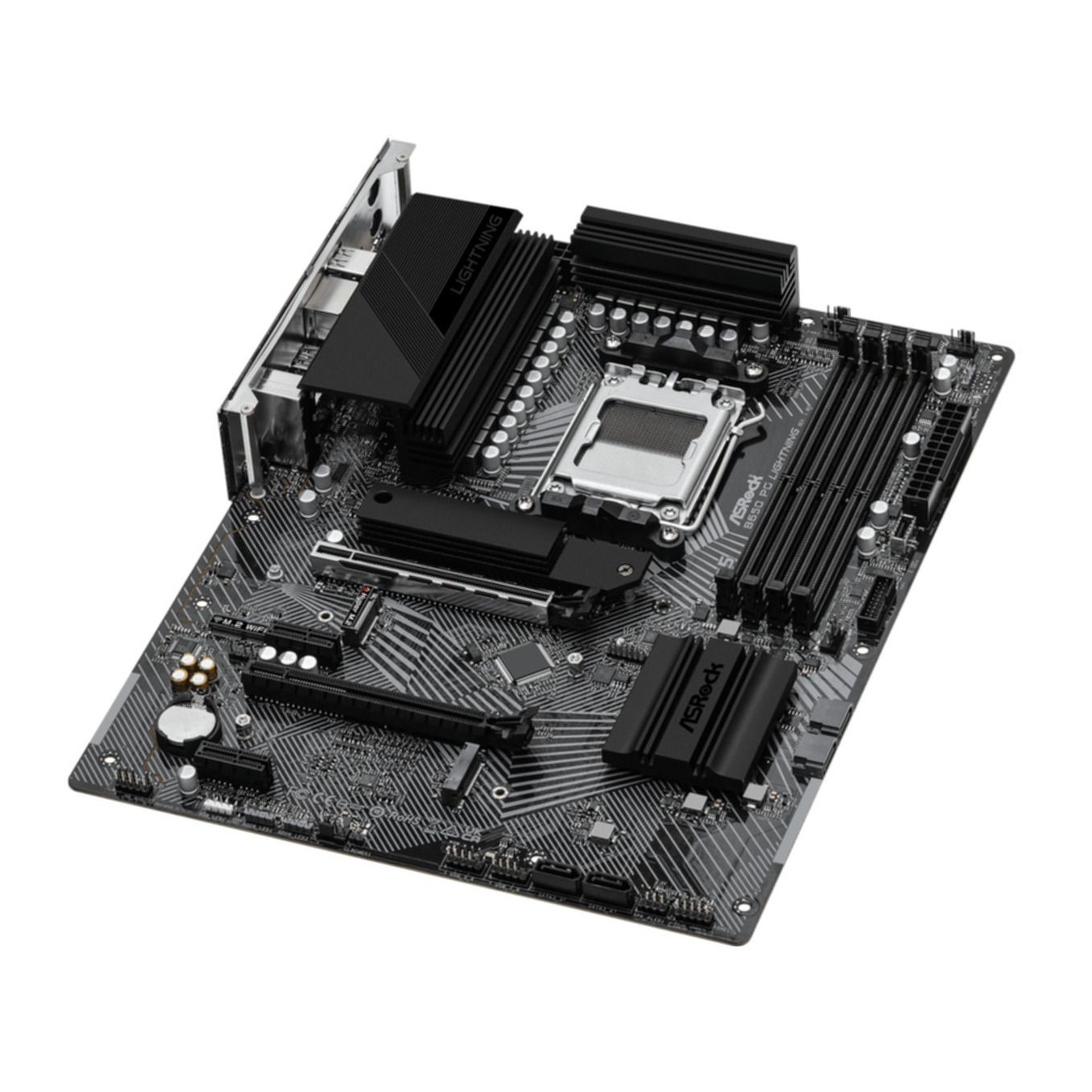 ASRock B650 Phantom Gaming Lightning - AM5 ATX Motherboard - DDR5, 128GB Max, PCIe 5.0, Wi-Fi 6E, 2.5Gb LAN