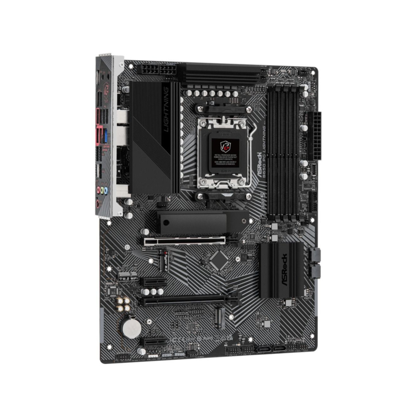 ASRock B650 Phantom Gaming Lightning - AM5 ATX Motherboard - DDR5, 128GB Max, PCIe 5.0, Wi-Fi 6E, 2.5Gb LAN