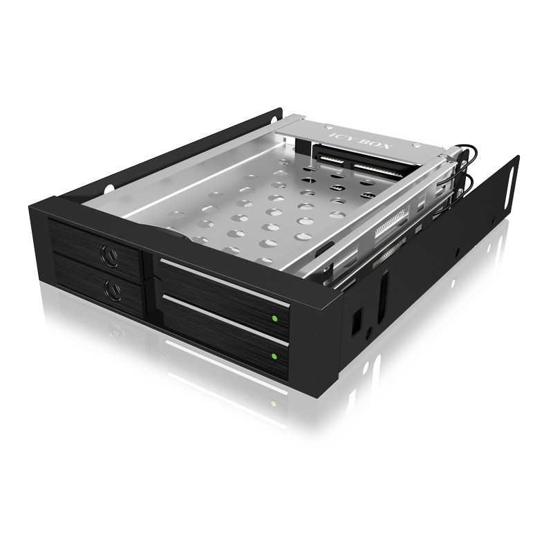 Buy Trayless drive frame - 2x SATA 2.5'' to 2x SATA host for 3.5'' bays - ICY BOX in Cyprus, Nicosia, Limassol, Larnaka, Pafos
