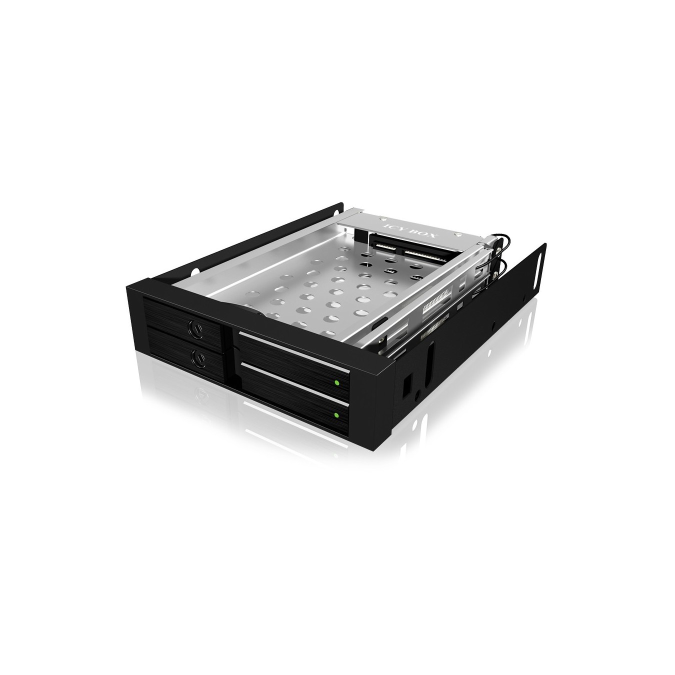 Trayless drive frame - 2x SATA 2.5'' to 2x SATA host for 3.5'' bays - ICY BOX — Buy in Cyprus with Fast Delivery
