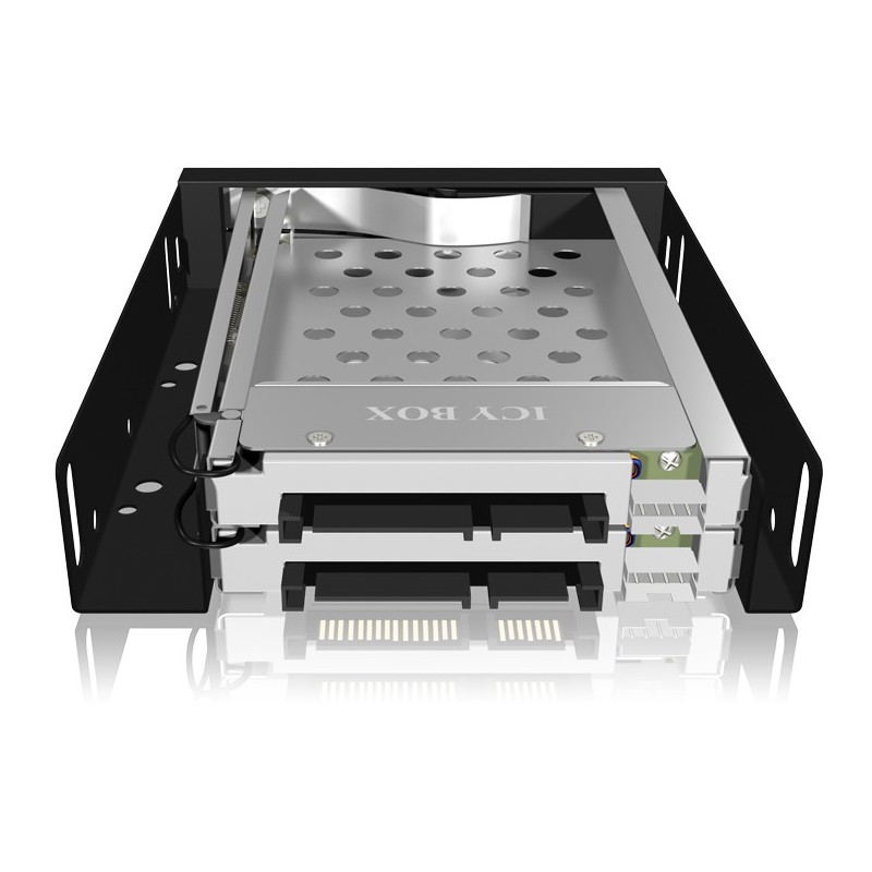 Buy Trayless drive frame - 2x SATA 2.5'' to 2x SATA host for 3.5'' bays - ICY BOX in Cyprus, Nicosia, Limassol, Larnaka, Pafos